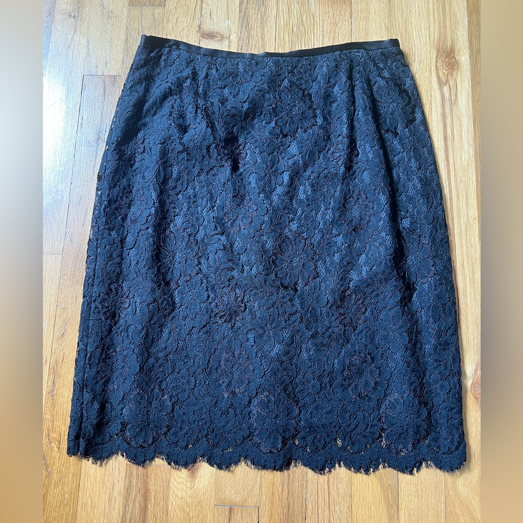 New With Tag Black Lace Skirt